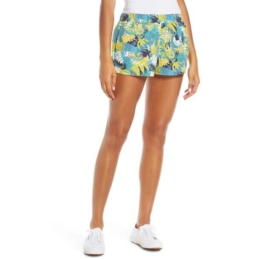Patagonia Barely Baggie Shorts Wild Waratah Tasmanian Teal Outdoor Womens Medium